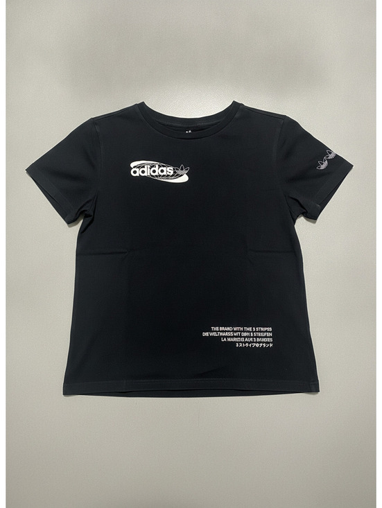 adidas Other - Youth Black Adidas T-Shirt with White Logo, Size M, Very Good Condition